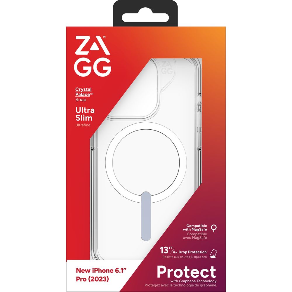 Etui Zagg Crystal Palace Snap do Apple iPhone 15 Pro, przezroczyste
